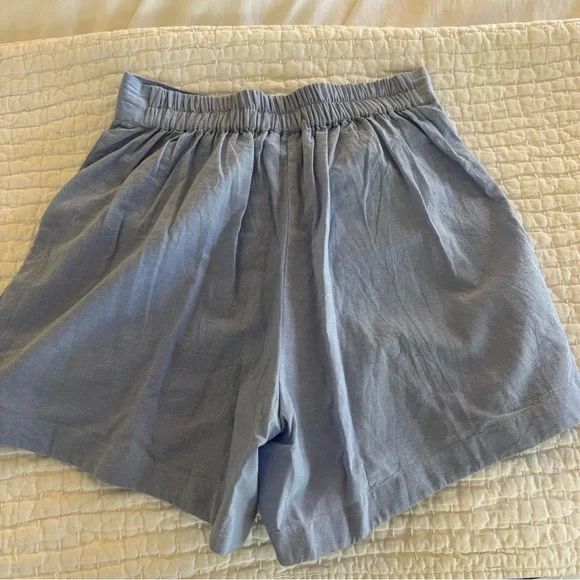 Julia Amory Blue Oxford Cabana Shorts Small New With Tags! - Picture 5 of 13
